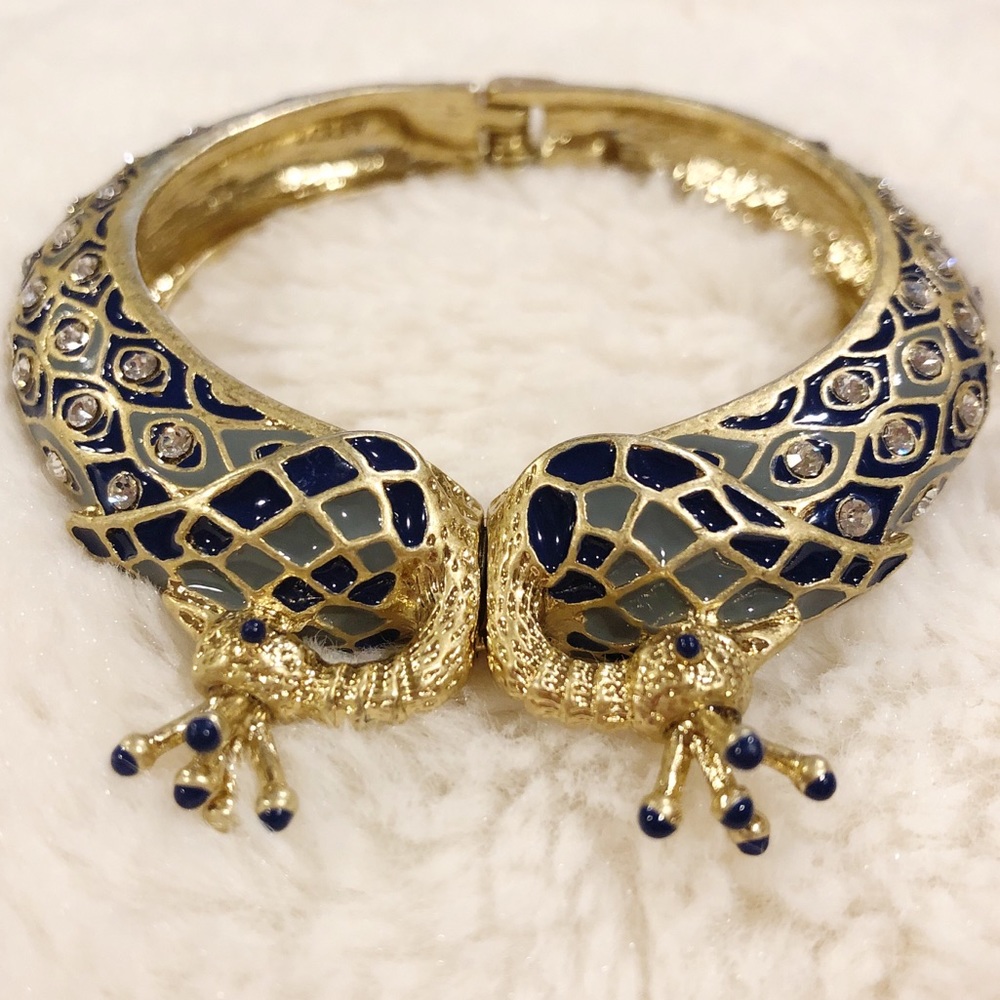 J. Crew Enameled Peacock Bangle
